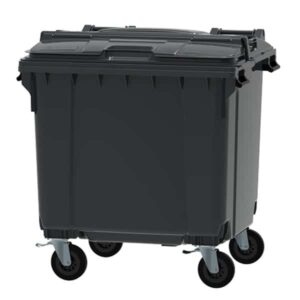 Contentor de Lixo (Container de Lixo) 1000 litros Tampa Bi-Partida para Coleta de Lixo em Condominio